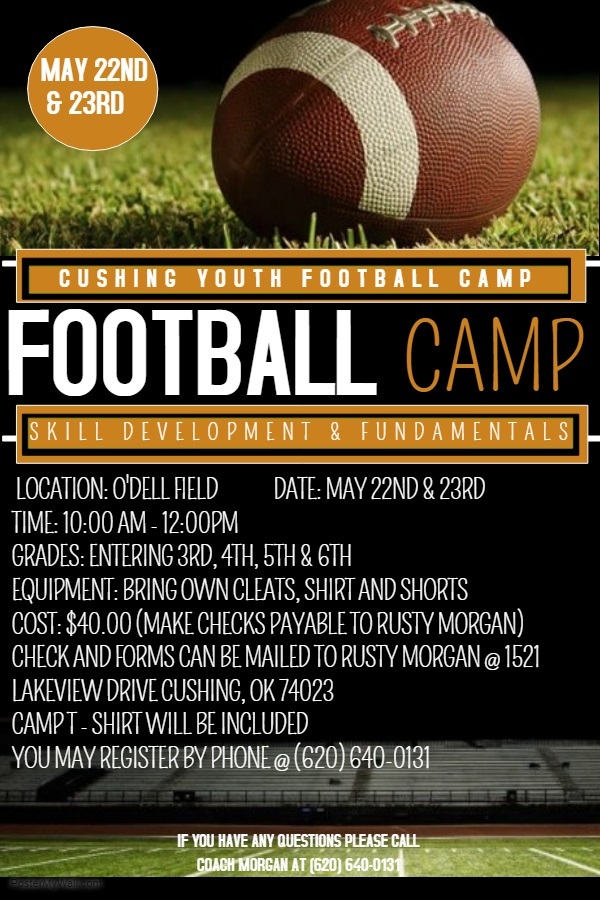 Cushing Youth Football Camp