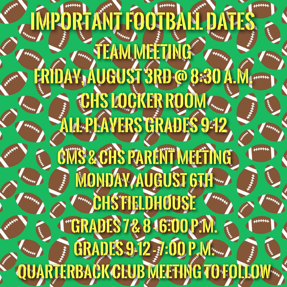 Important Football Dates