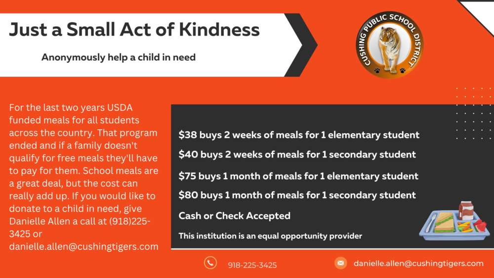 Cafeteria Account Donations