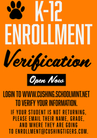Enrollment Verification Now Open