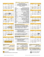 2020-21 School Calendar Available