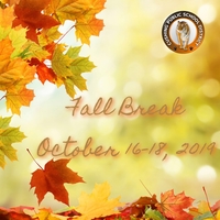 Fall Break October 16-18, 2019