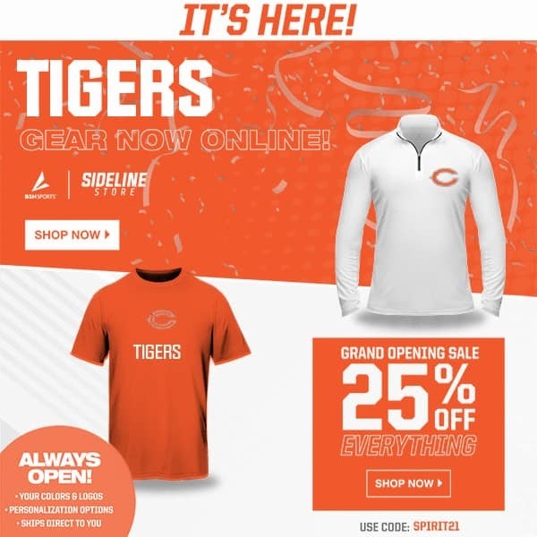 Tiger Gear Store is Live Now